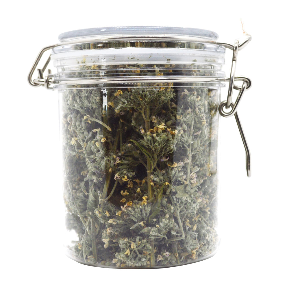 Meowijuana North American grown label emphasizing local sourcing and safety.