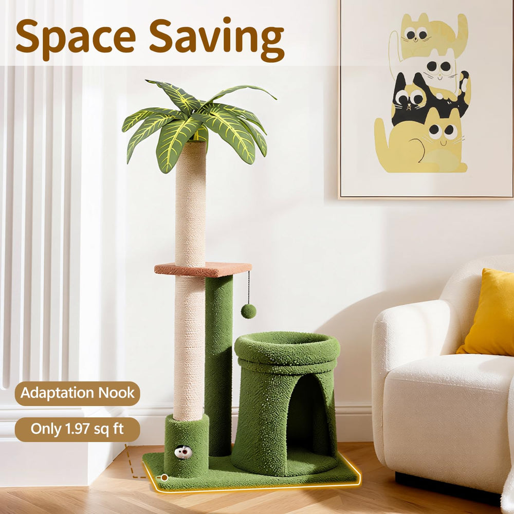 Meowker kitten-friendly low platform enables easy access.
