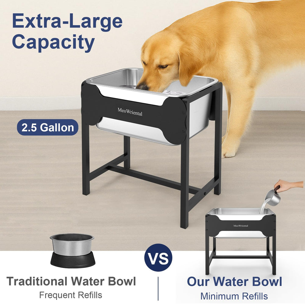 MeoWriental rust-resistant stainless steel bowl stays clean and easy to sanitize.