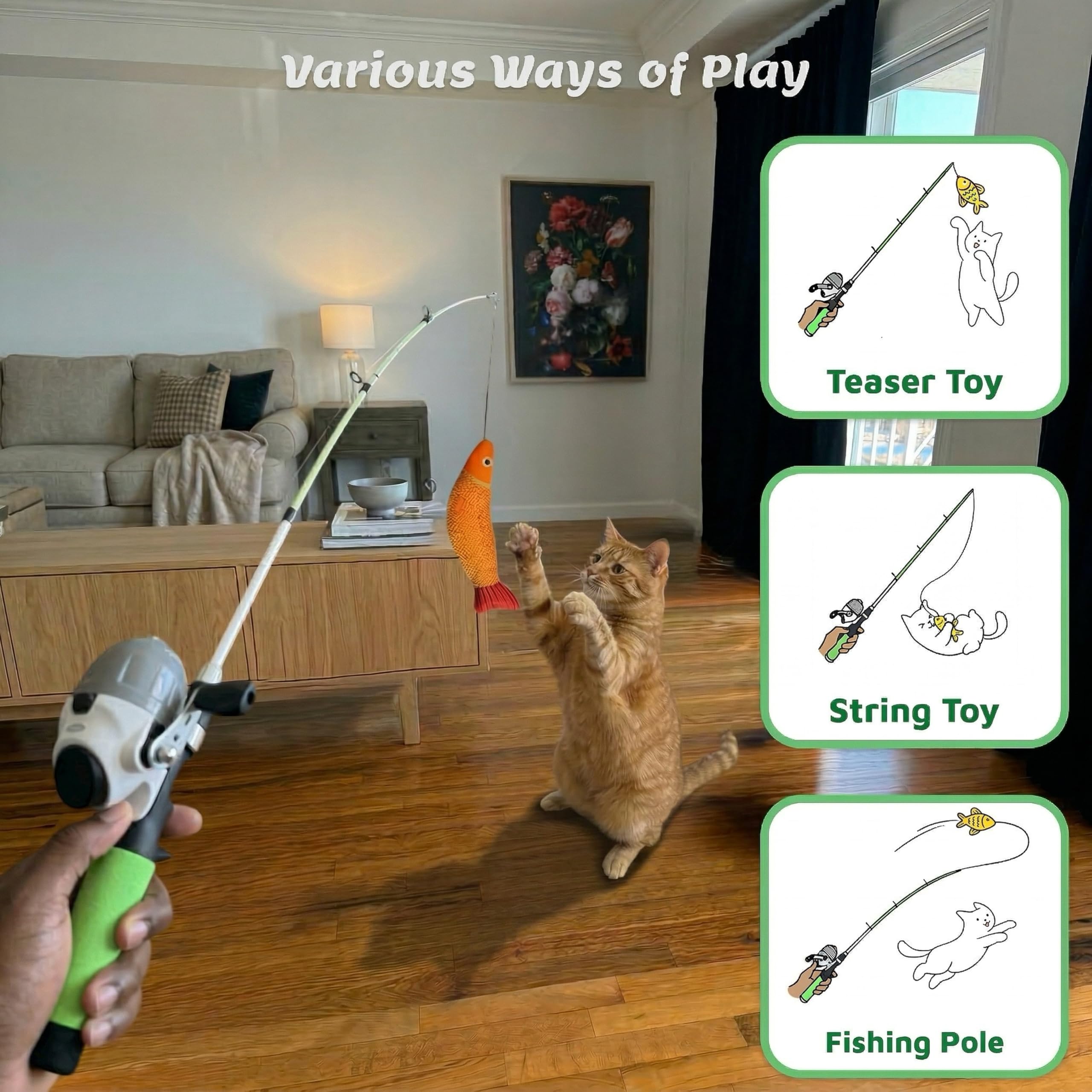 Meowy catnip-infused dental mesh attachments for chewed play