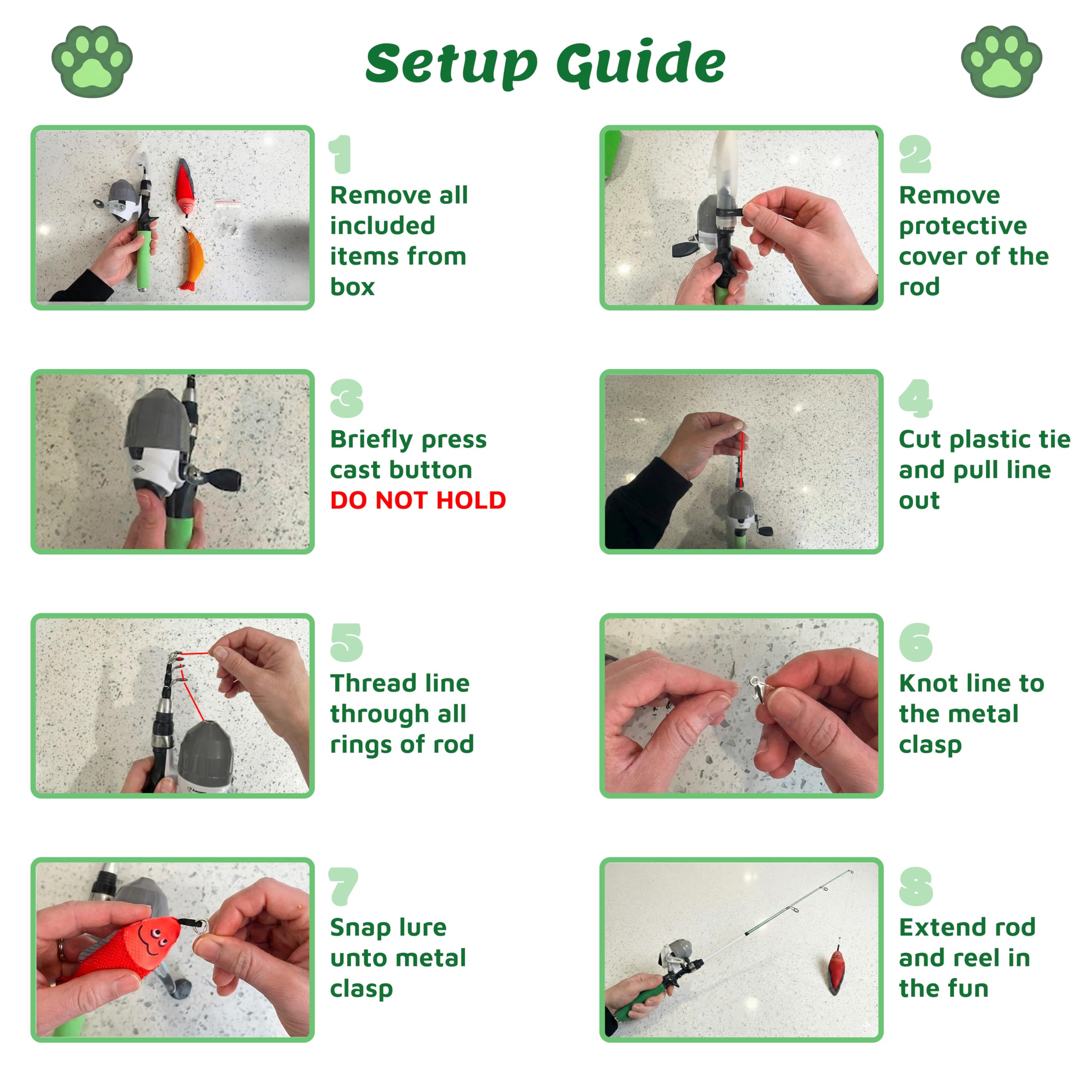 Meowy rattle attachment adds sound stimulation during play