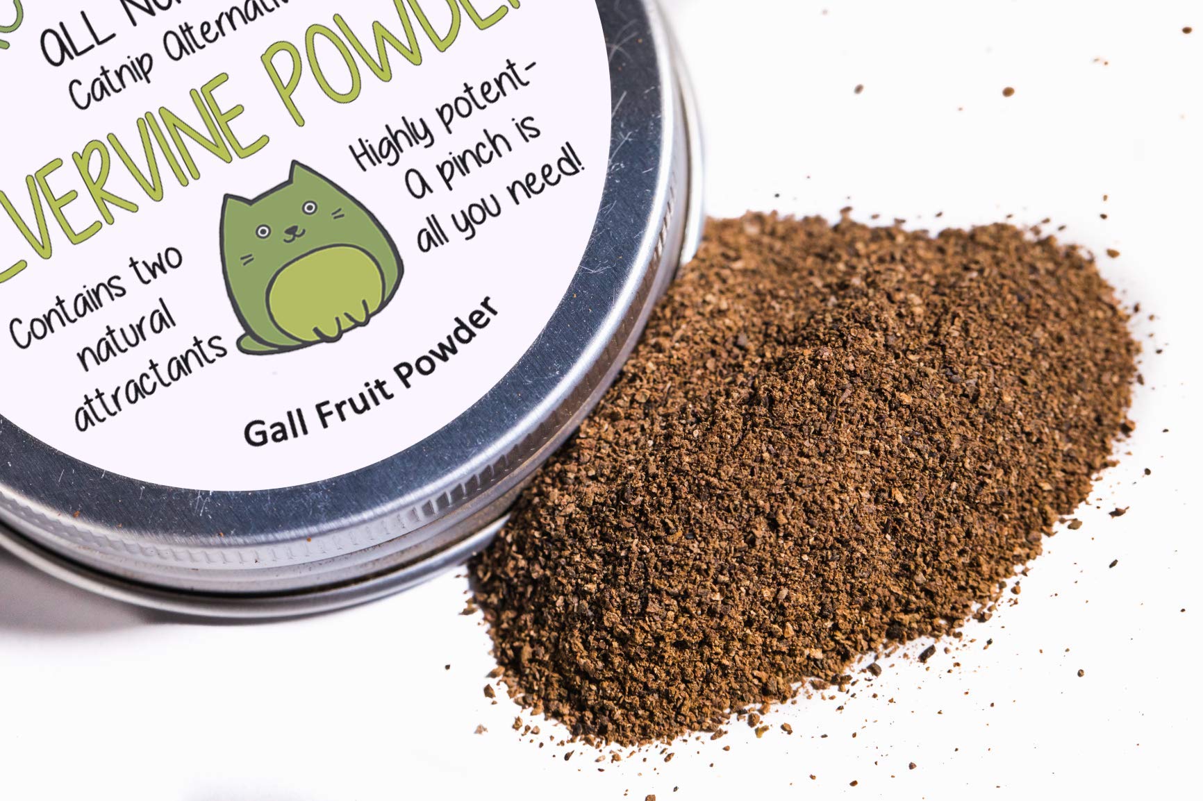 Close-up of Meowy Janes Silver Vine granules for playtime.