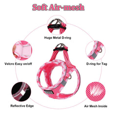 Mercano step-in harness closeup with quick-release buckle for easy on/off.
