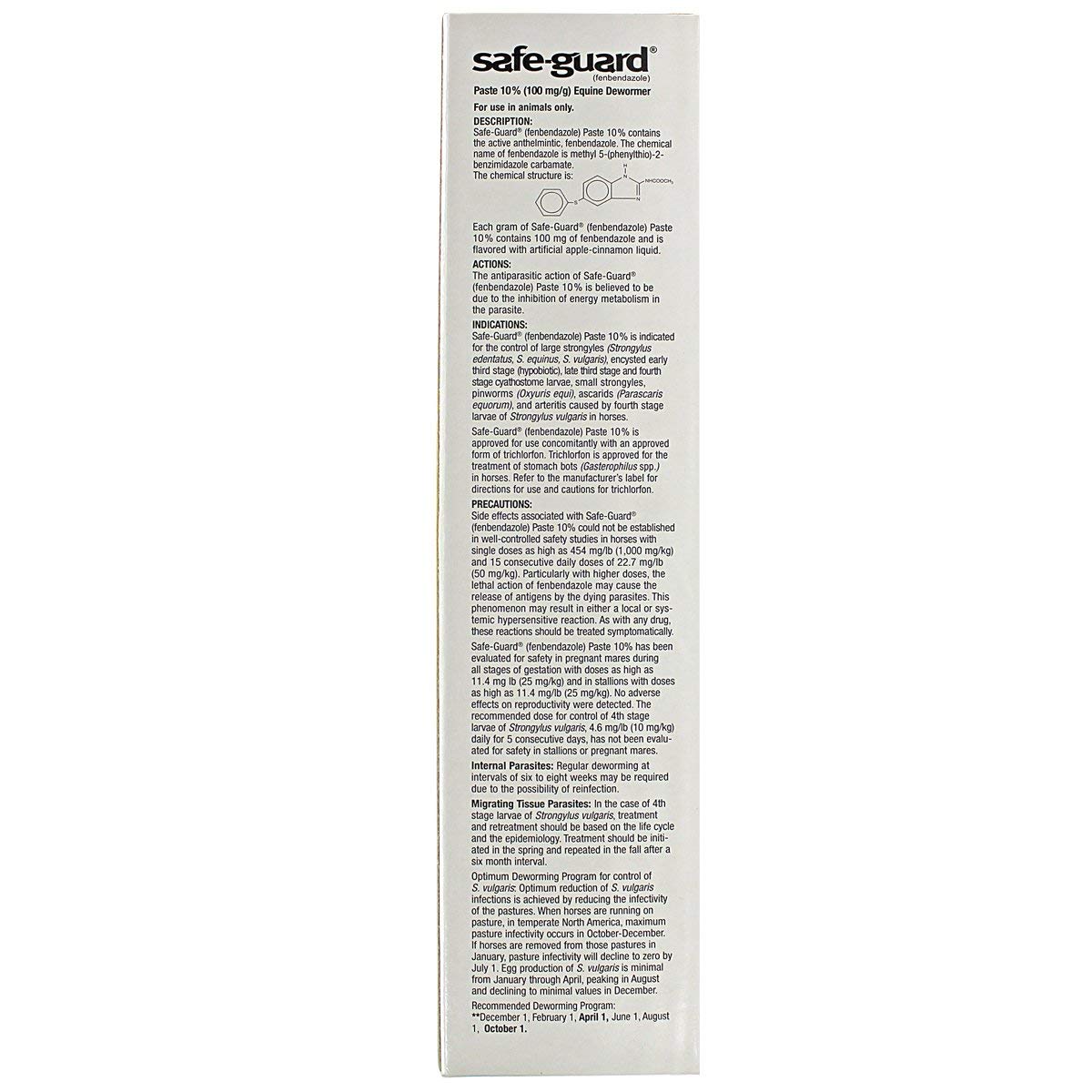 Merck Safe Guard paste applicator enables reliable dosing for horses.