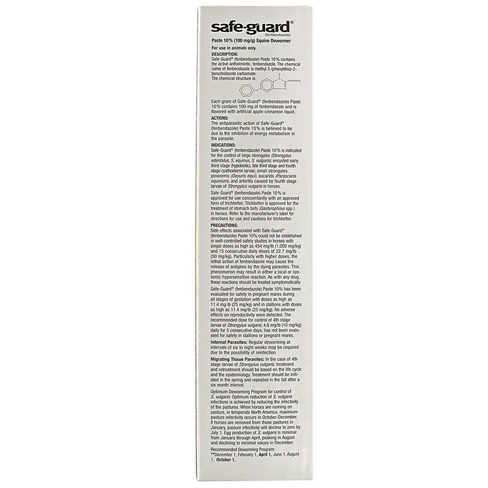 Merck Safe Guard paste applicator enables reliable dosing for horses.