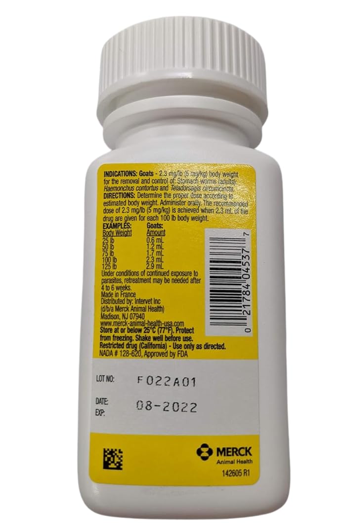 Merck Safe-Guard goat dewormer two-pack packaging highlights authentic Merck labeling