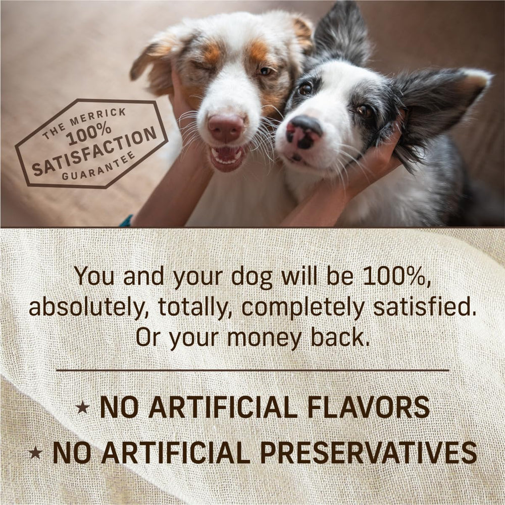 Merrick suitable for adult dogs of all breeds and sizes.