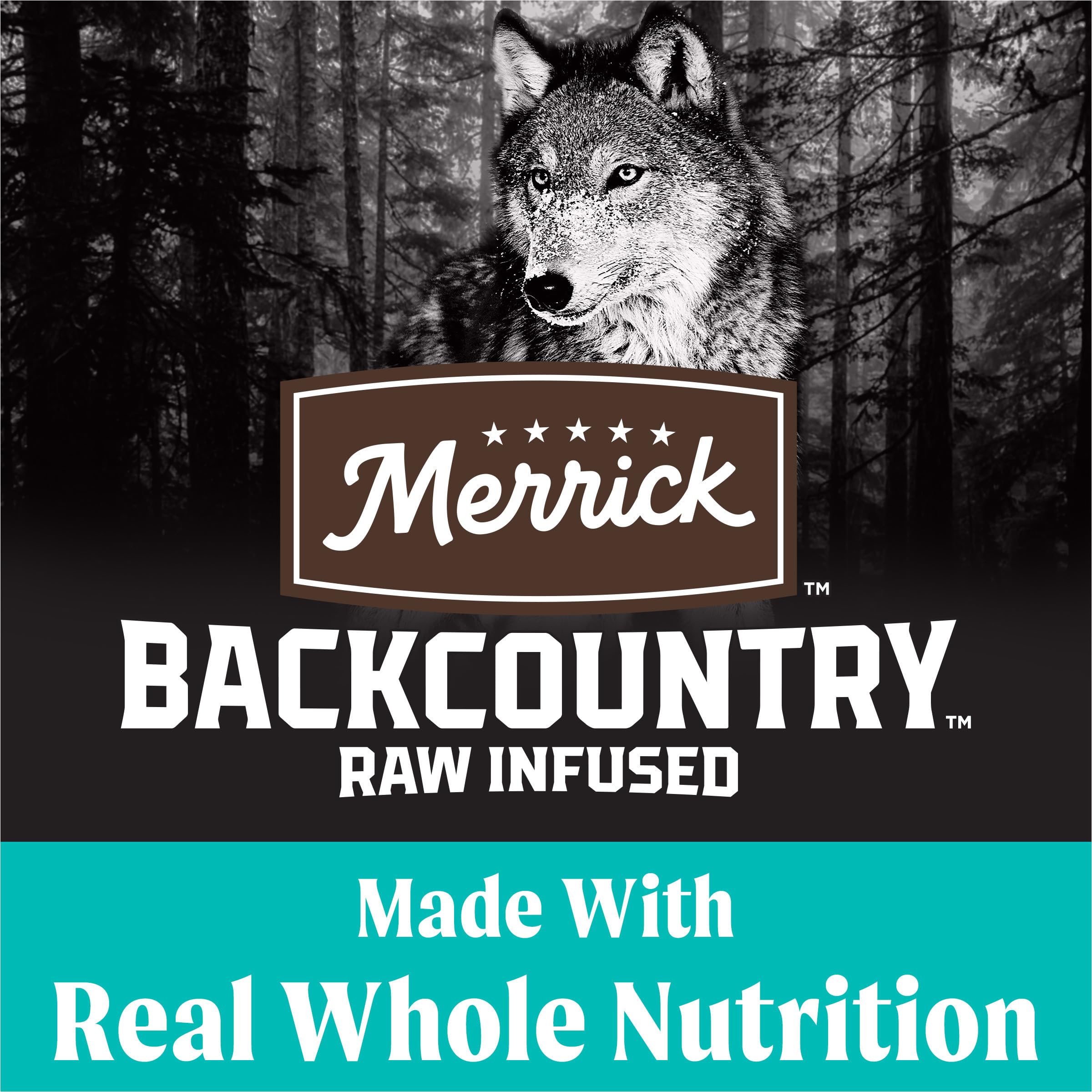 Deboned turkey is the first ingredient in Merrick Backcountry Game Bird Recipe