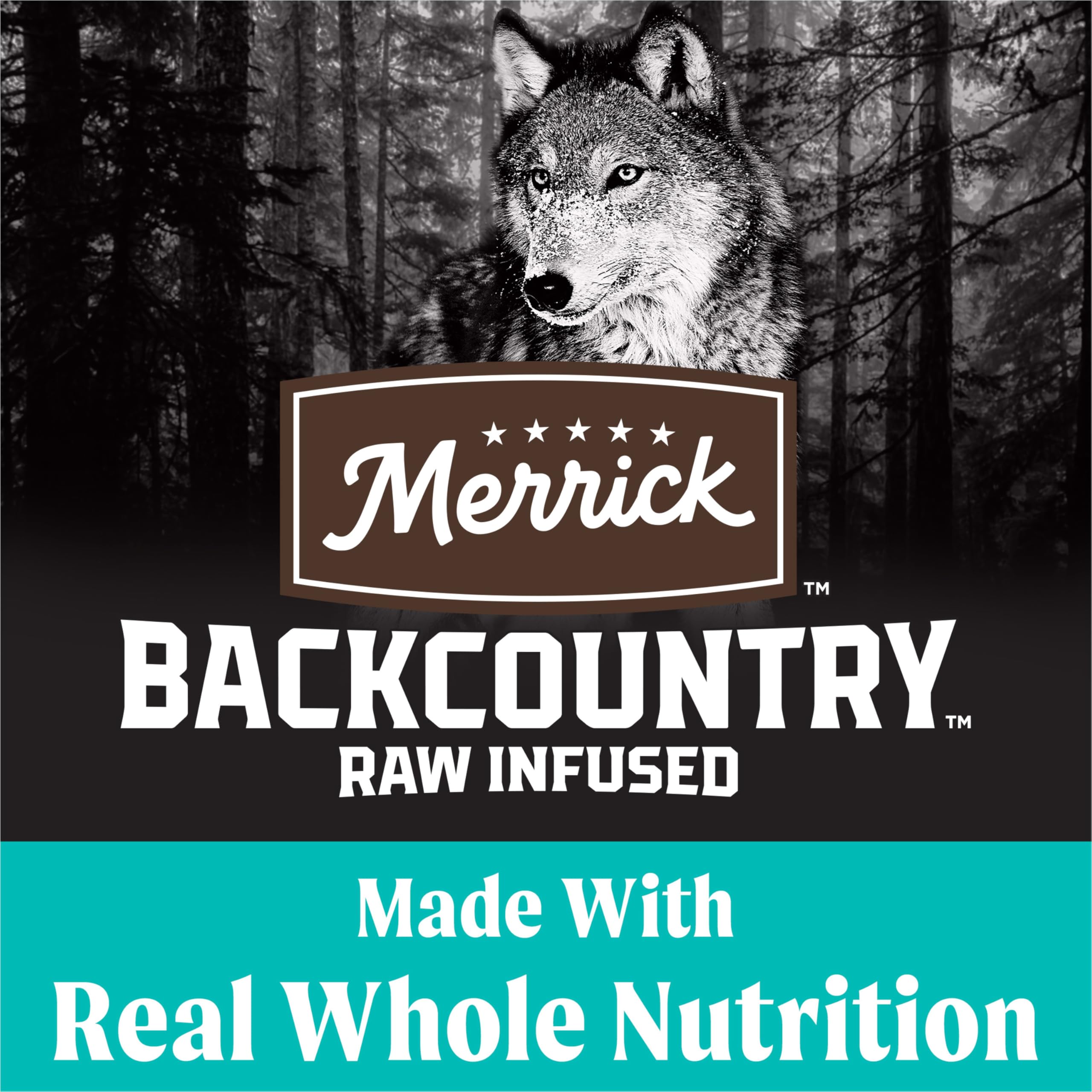 Merrick Backcountry grain-free kibble with freeze-dried raw pieces close-up