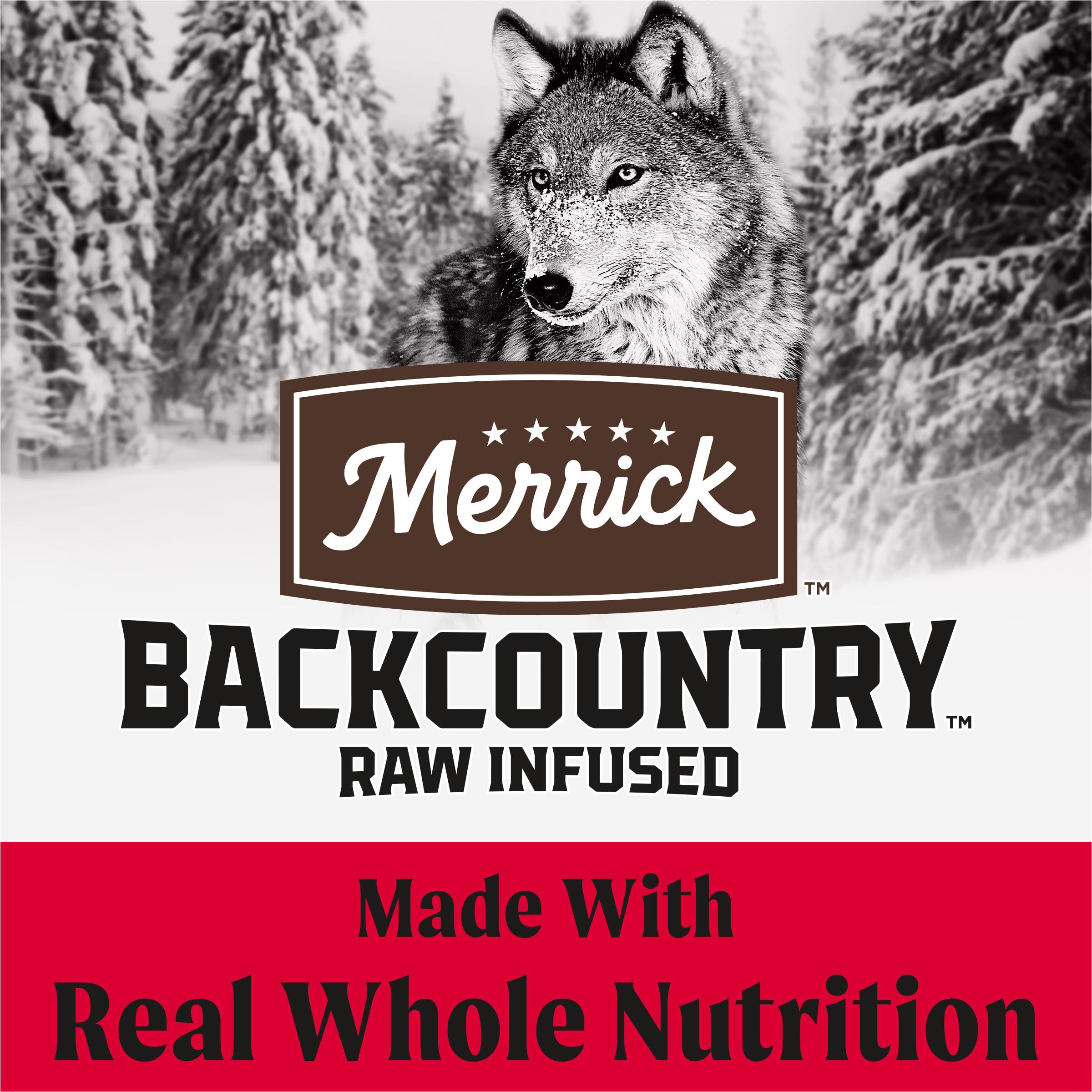 Merrick Backcountry Great Plains Red Meat with real deboned beef for lean muscle support