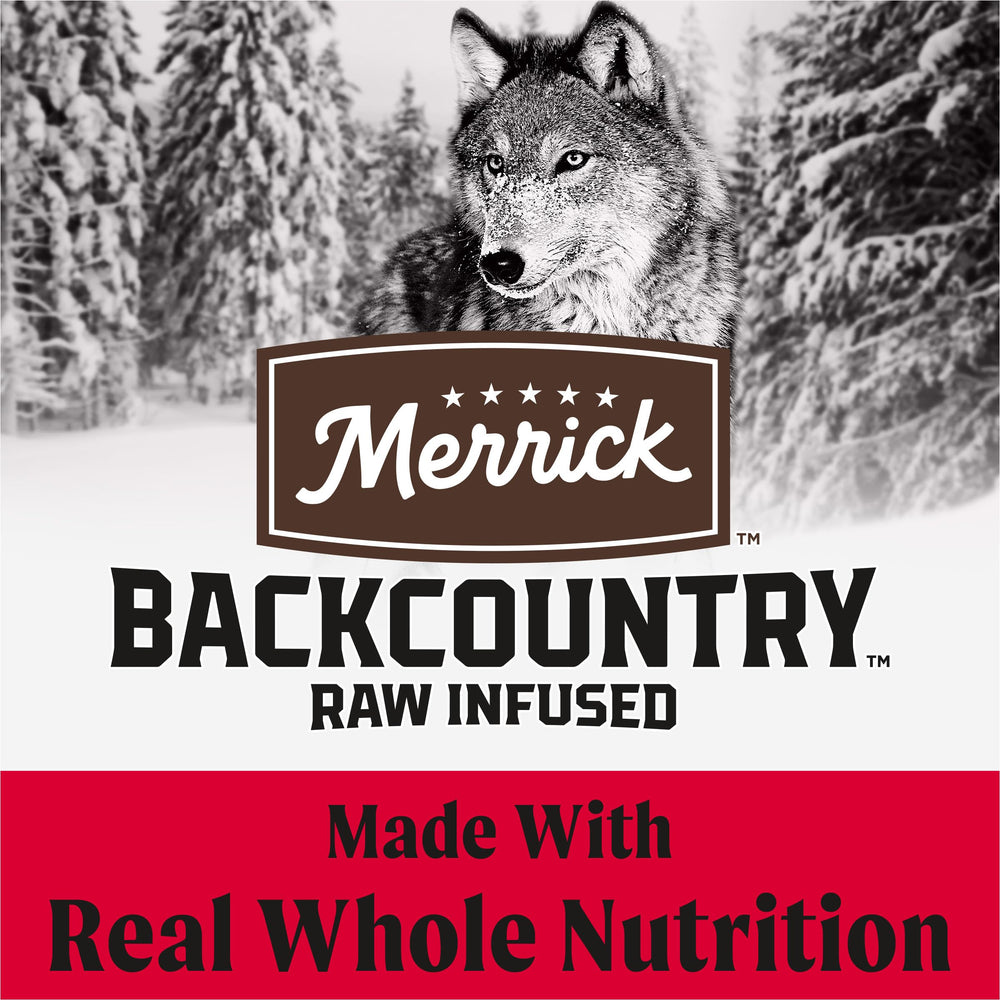 Merrick Backcountry Great Plains Red Meat with real deboned beef for lean muscle support