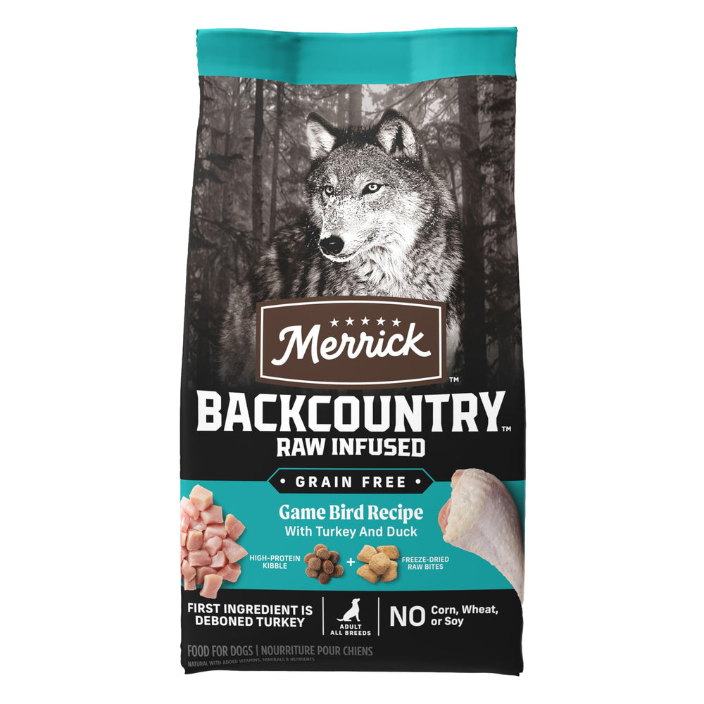 Omega fatty acids in Merrick Backcountry support healthy skin and coat