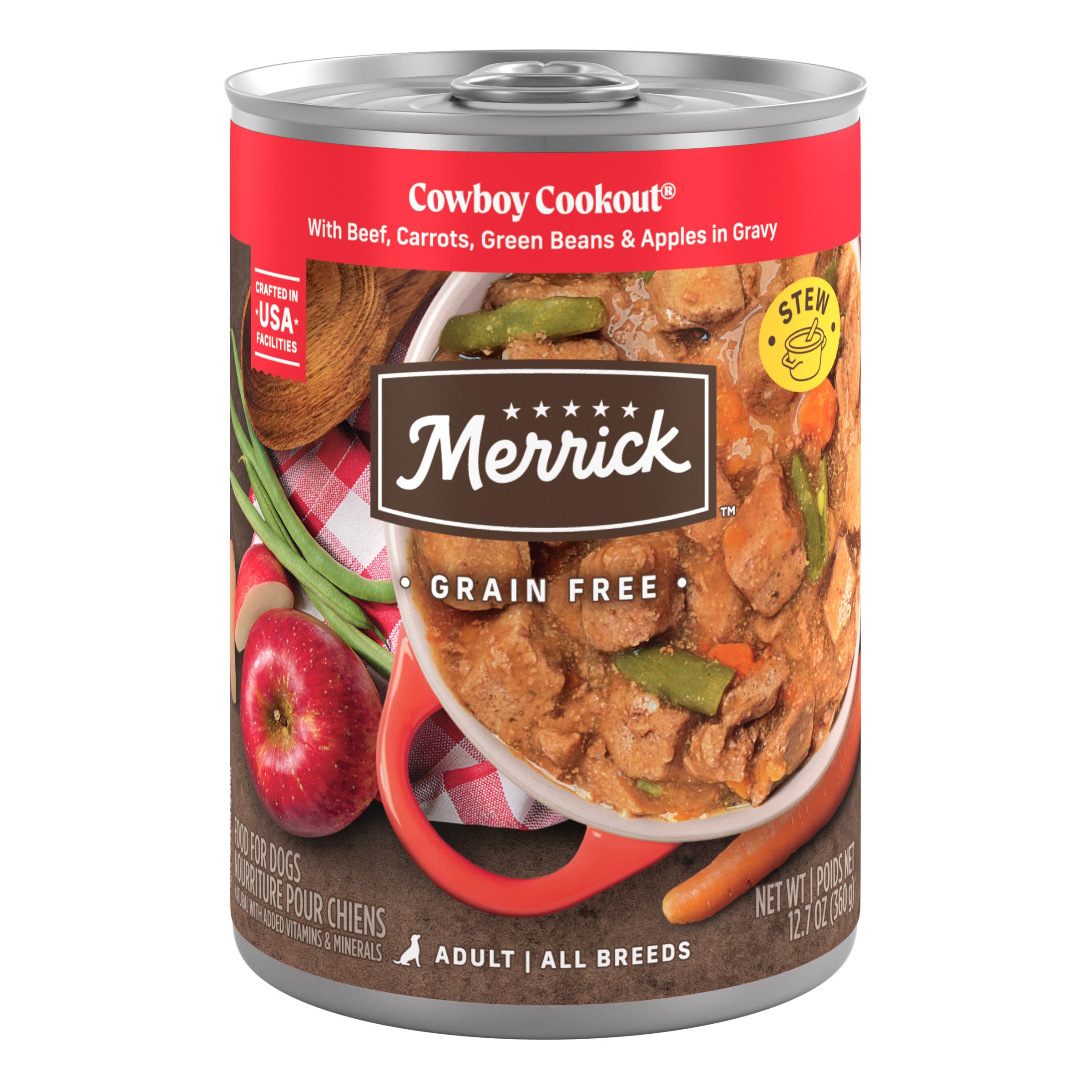 Merrick Cowboy Cookout with real deboned beef boosts flavor and protein