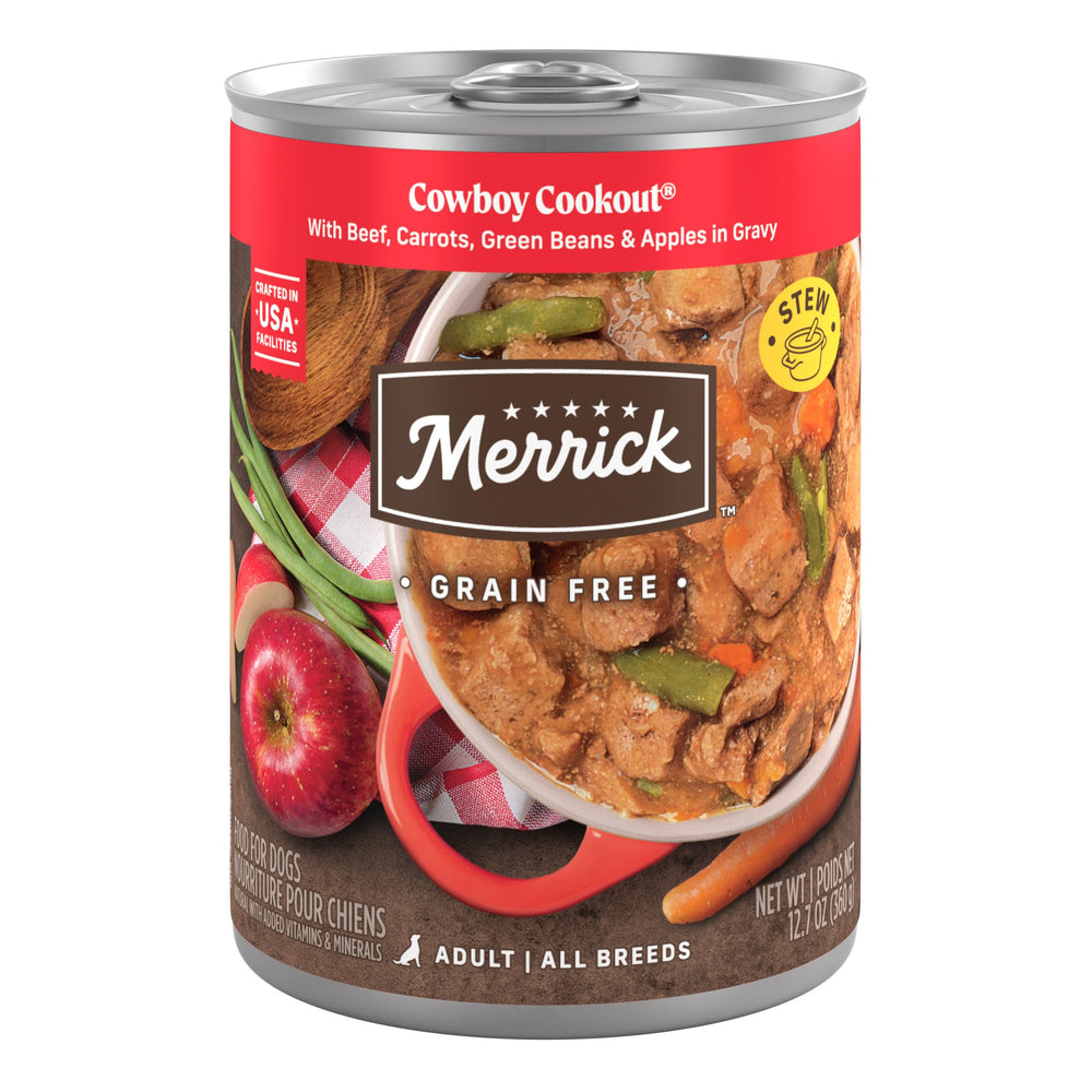 Merrick Cowboy Cookout with real deboned beef boosts flavor and protein