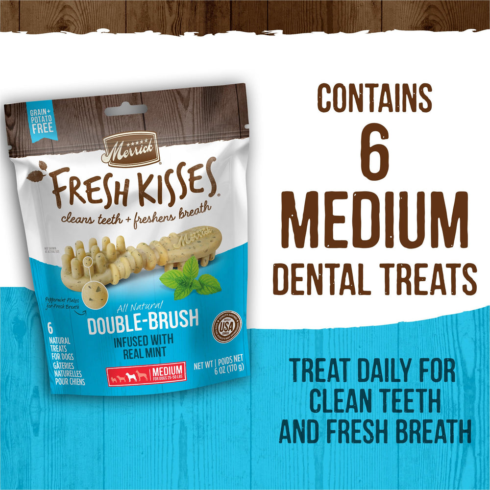 Merrick Fresh Kisses supports daily dental care as part of routine.