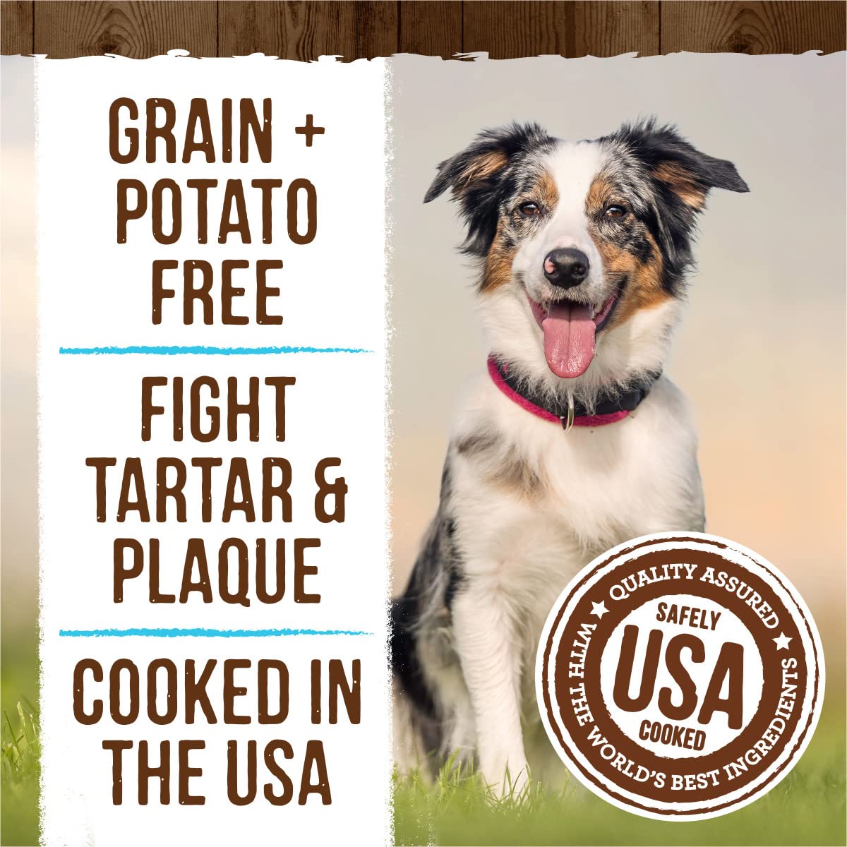 Merrick Fresh Kisses medium dog portion in a serving bowl.