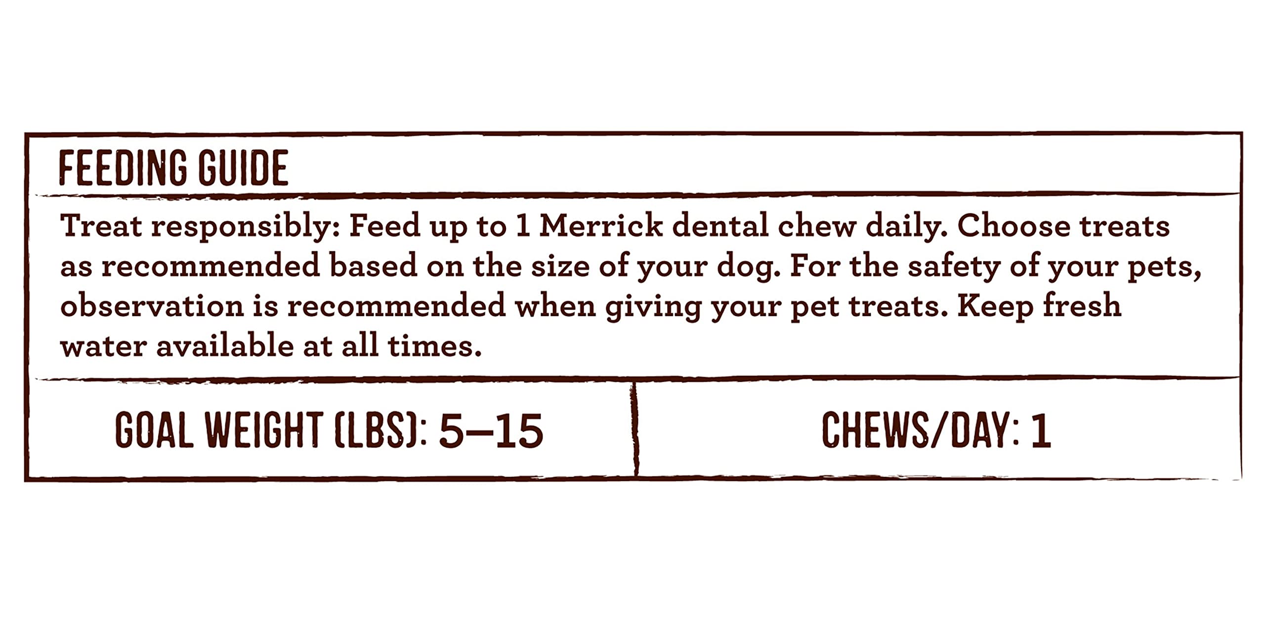 Toy breed-sized chew suitable for dogs 5–15 pounds