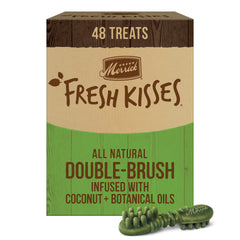 Merrick Fresh Kisses small-breed chews close-up texture for cleaning.