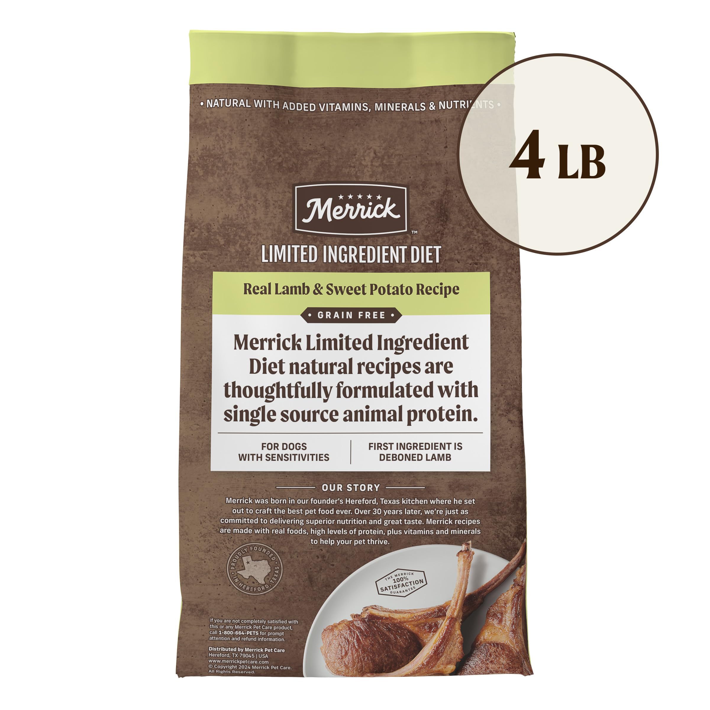 Merrick glucosamine and chondroitin support joints.