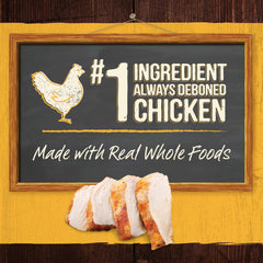 Merrick grain-free wet food ingredients highlight natural recipe