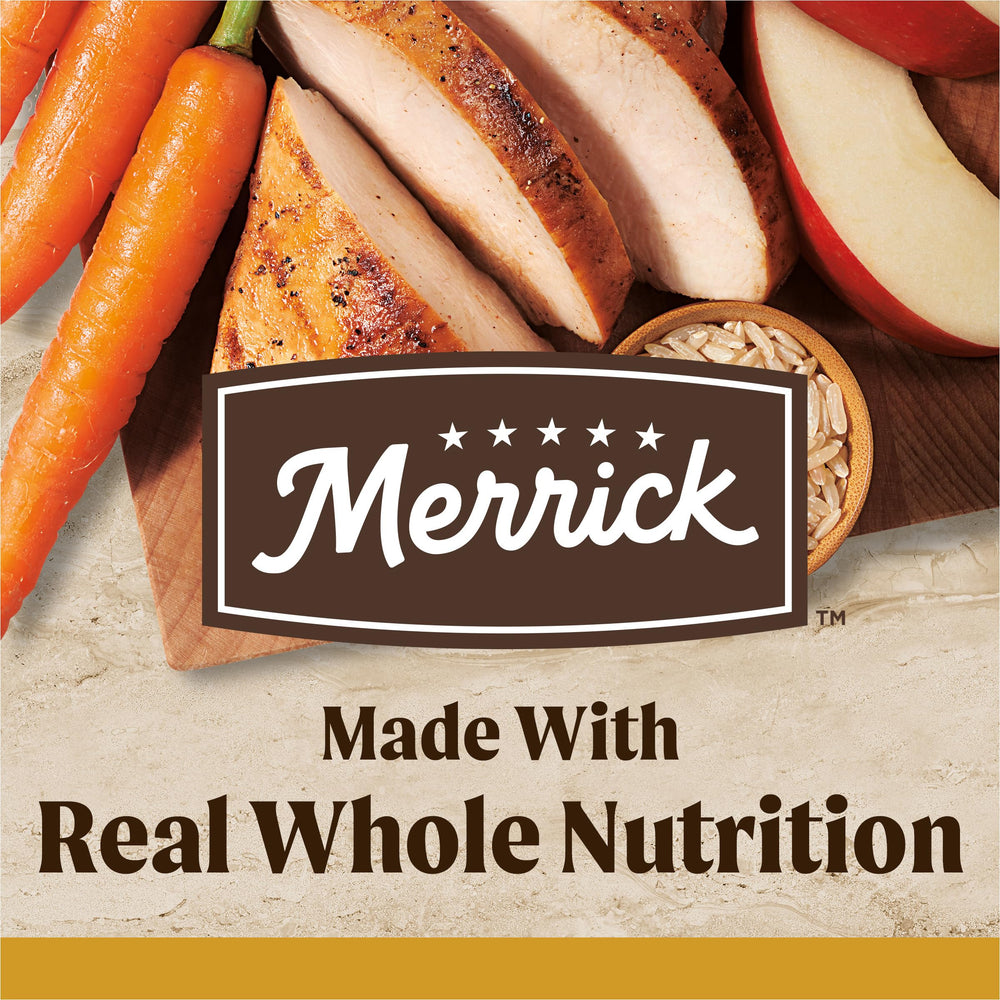 Merrick Healthy Grains features deboned chicken as the first ingredient.