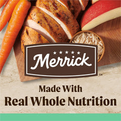 Close-up of Merrick Senior kibble texture illustrates easy chewing