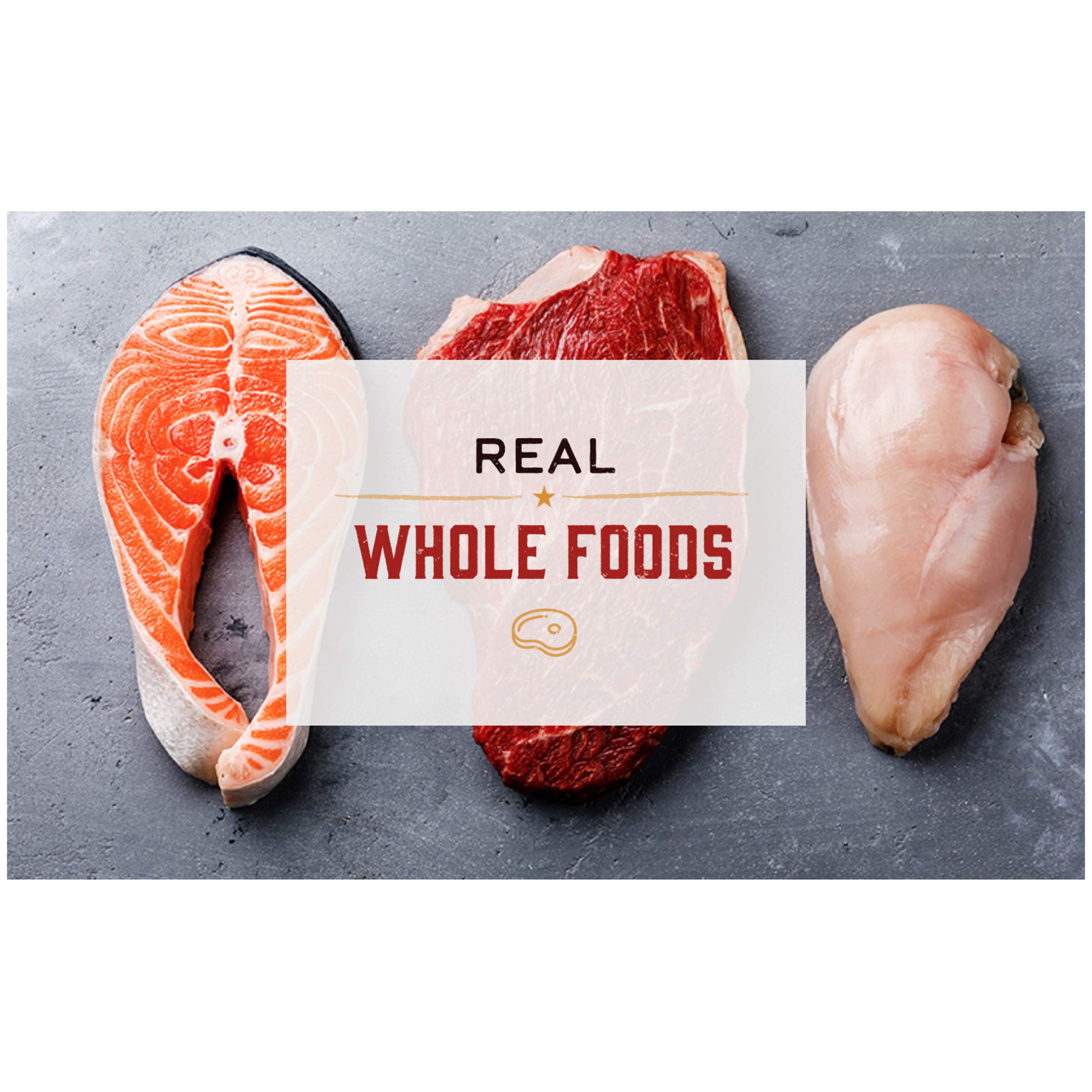 Merrick Healthy Grains chicken and brown rice supports digestion.