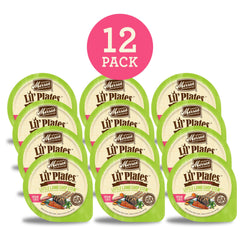 Merrick Lil' Plates first ingredient deboned lamb emphasizes high-protein canine nutrition.