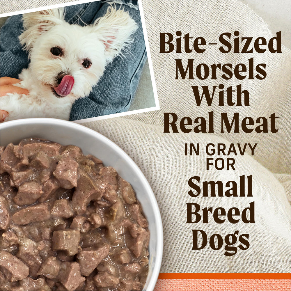 Merrick Lil’ Plates grain-free recipe, easy digestion for sensitive stomachs