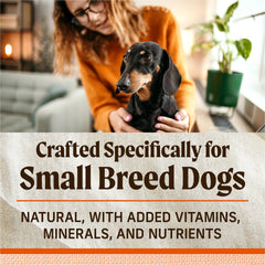 Merrick Lil’ Plates grain-free formula packaging emphasizes USA-made quality and wholesome ingredients
