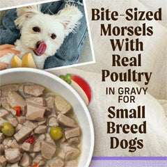 Merrick Lil' Plates grain-free puppy food with gravy.