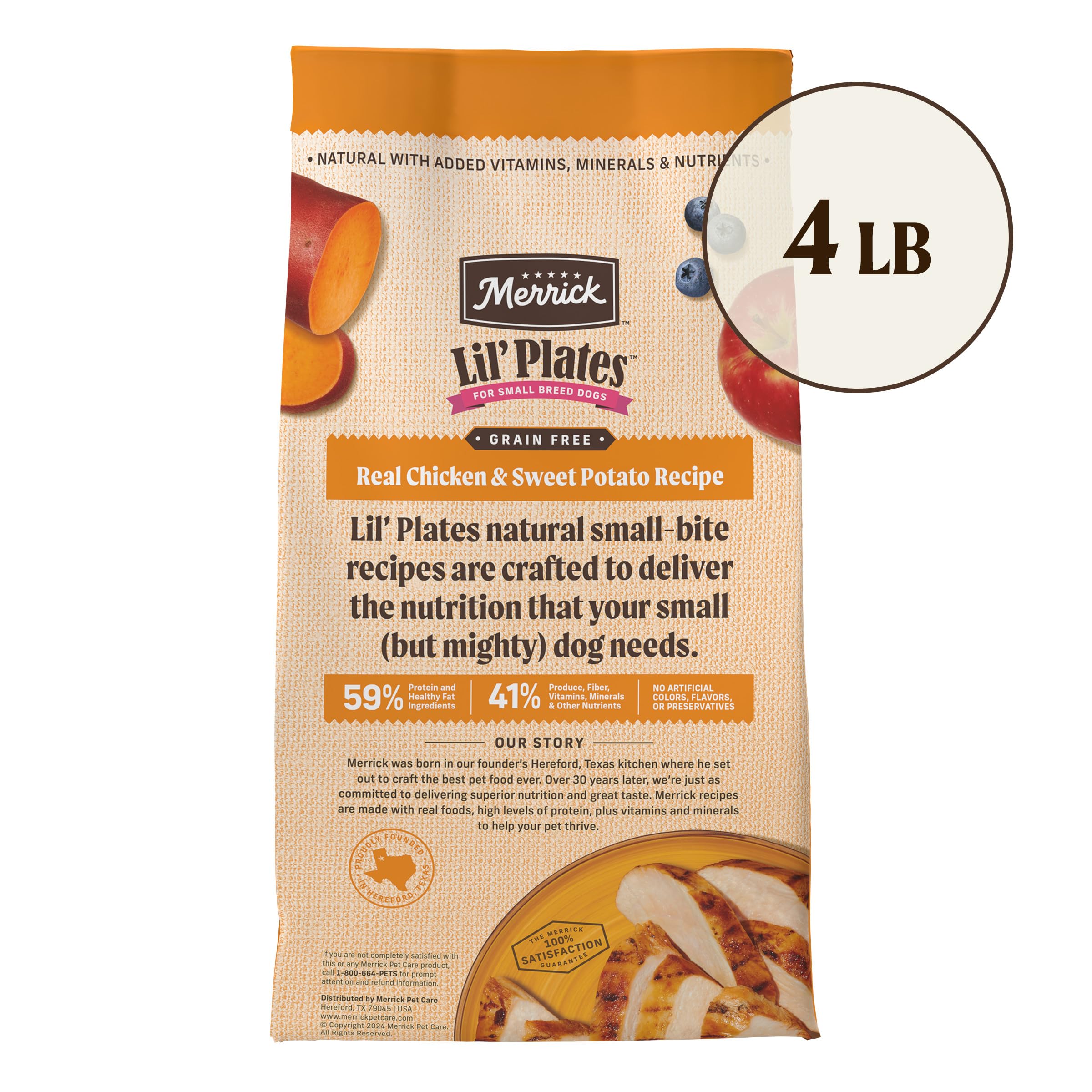Merrick Lil’ Plates omega fatty acids for skin and coat