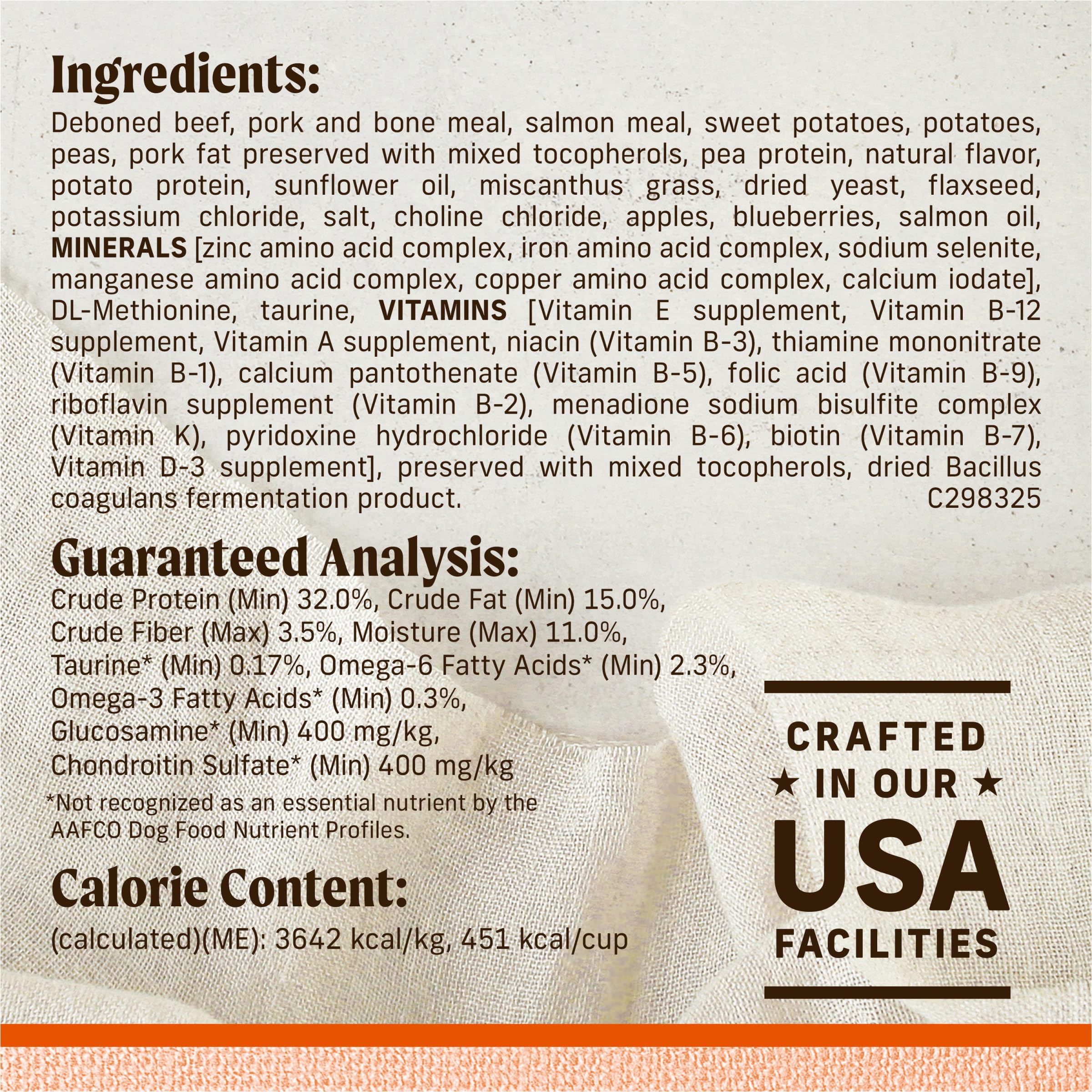 Merrick Lil’ Plates omega fatty acids support skin and coat health