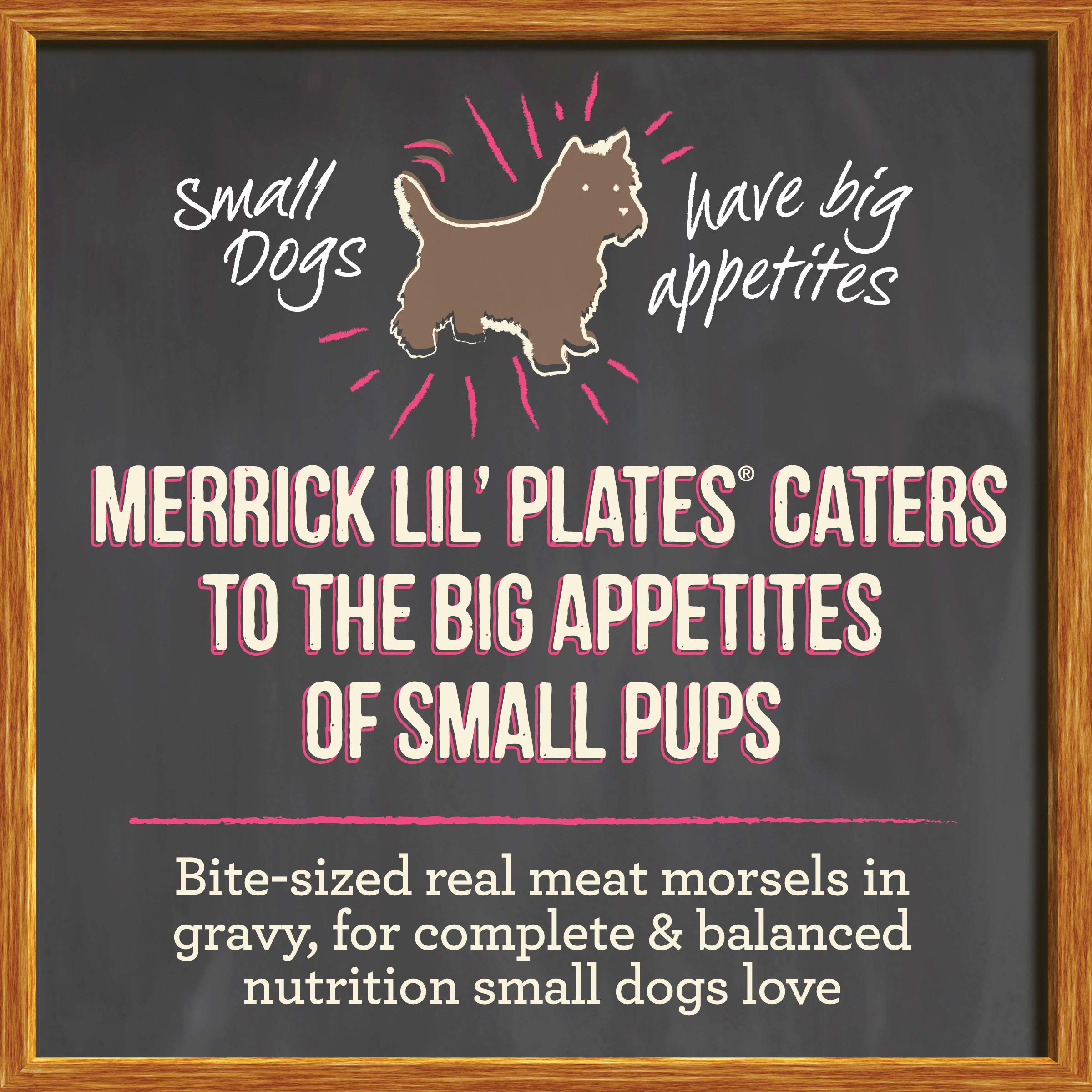 Merrick Lil’ Plates ingredient panel with real deboned duck first