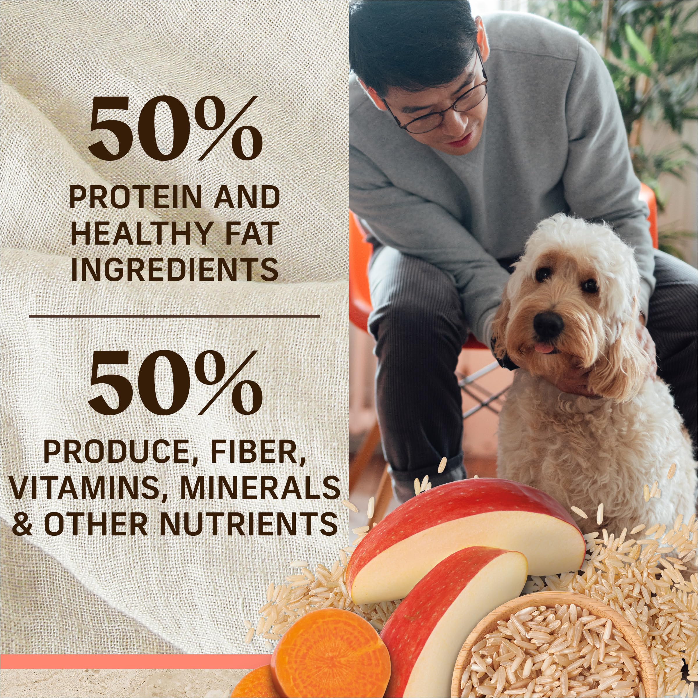 Merrick Healthy Grains recipe avoids potatoes and peas as fillers.
