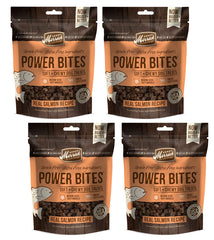 Merrick Power Bites salmon recipe dog treats; soft and chewy reward