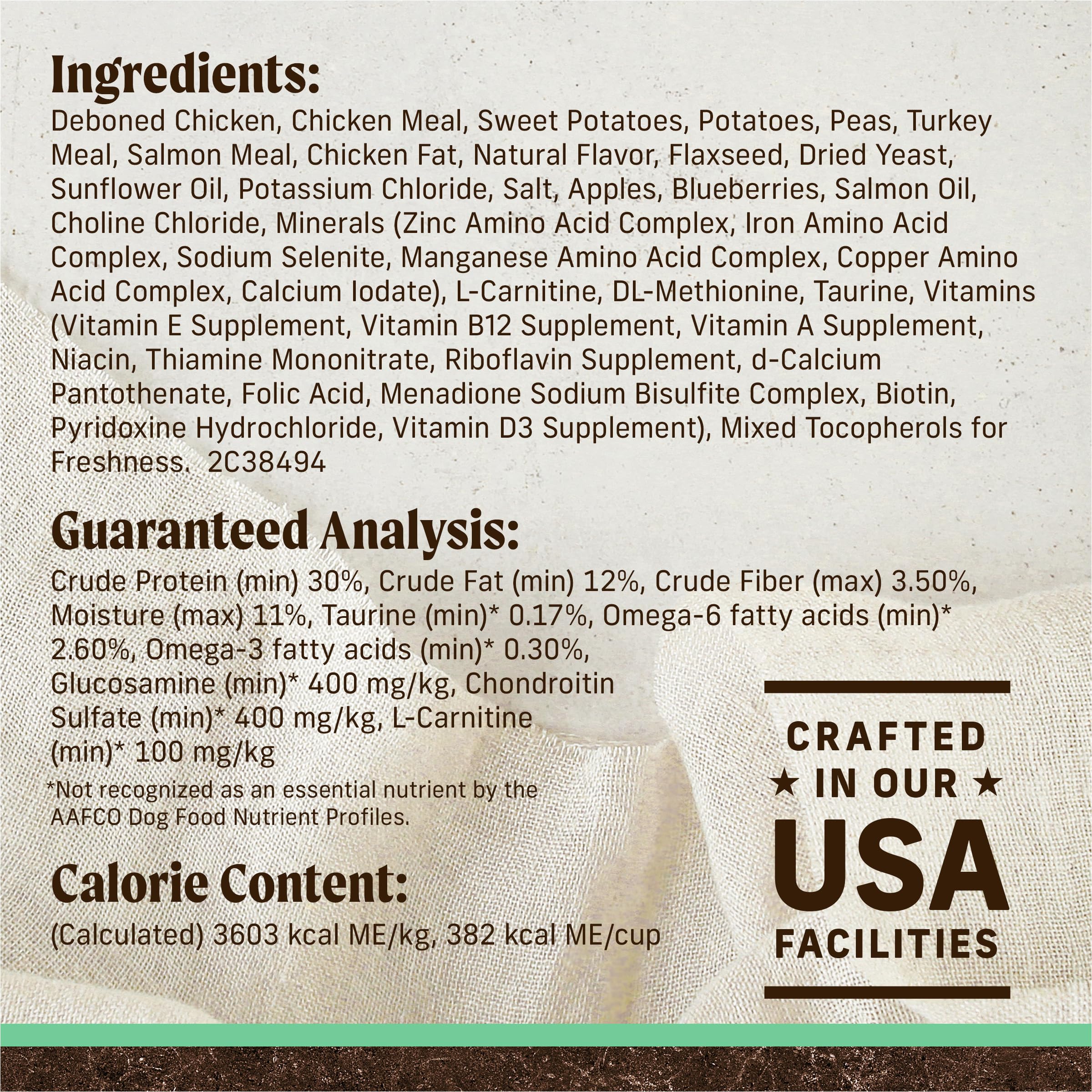 Merrick grain-free senior dog food bag displayed on shelf for easy shopping