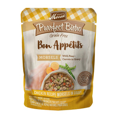 Merrick Purrfect Bistro Bon Appetits chicken morsels in gravy for added moisture