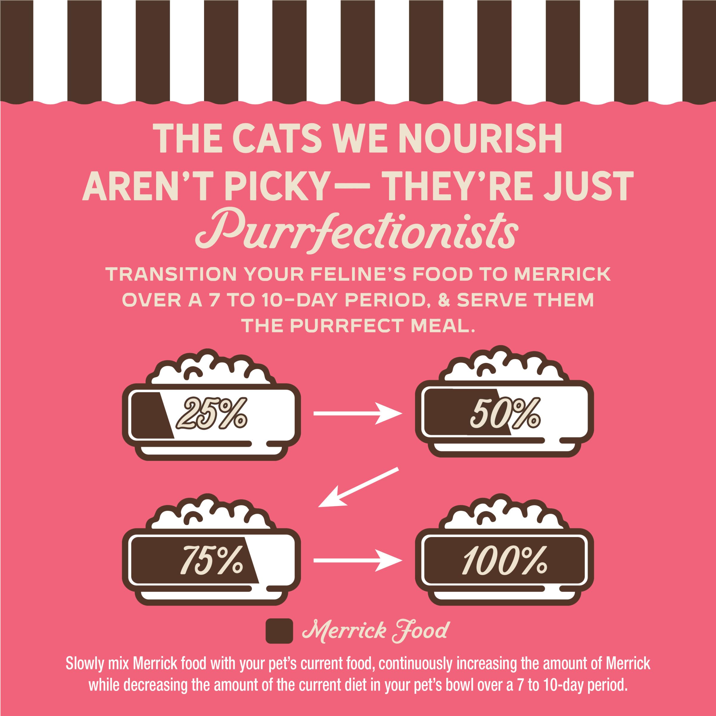 Merrick Purrfect Bistro pairing with dry food, adds variety to meals.