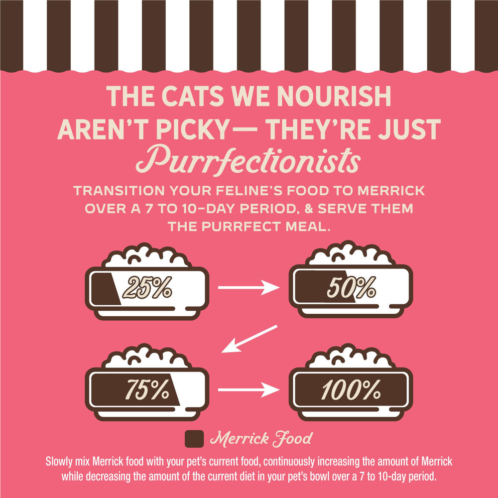 Merrick Purrfect Bistro pairing with dry food, adds variety to meals.