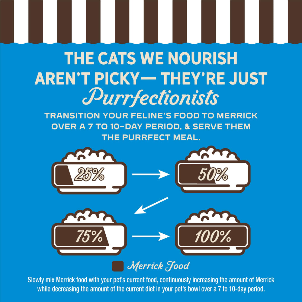 Merrick Purrfect Bistro kitchen-made quality and USA production assurance.