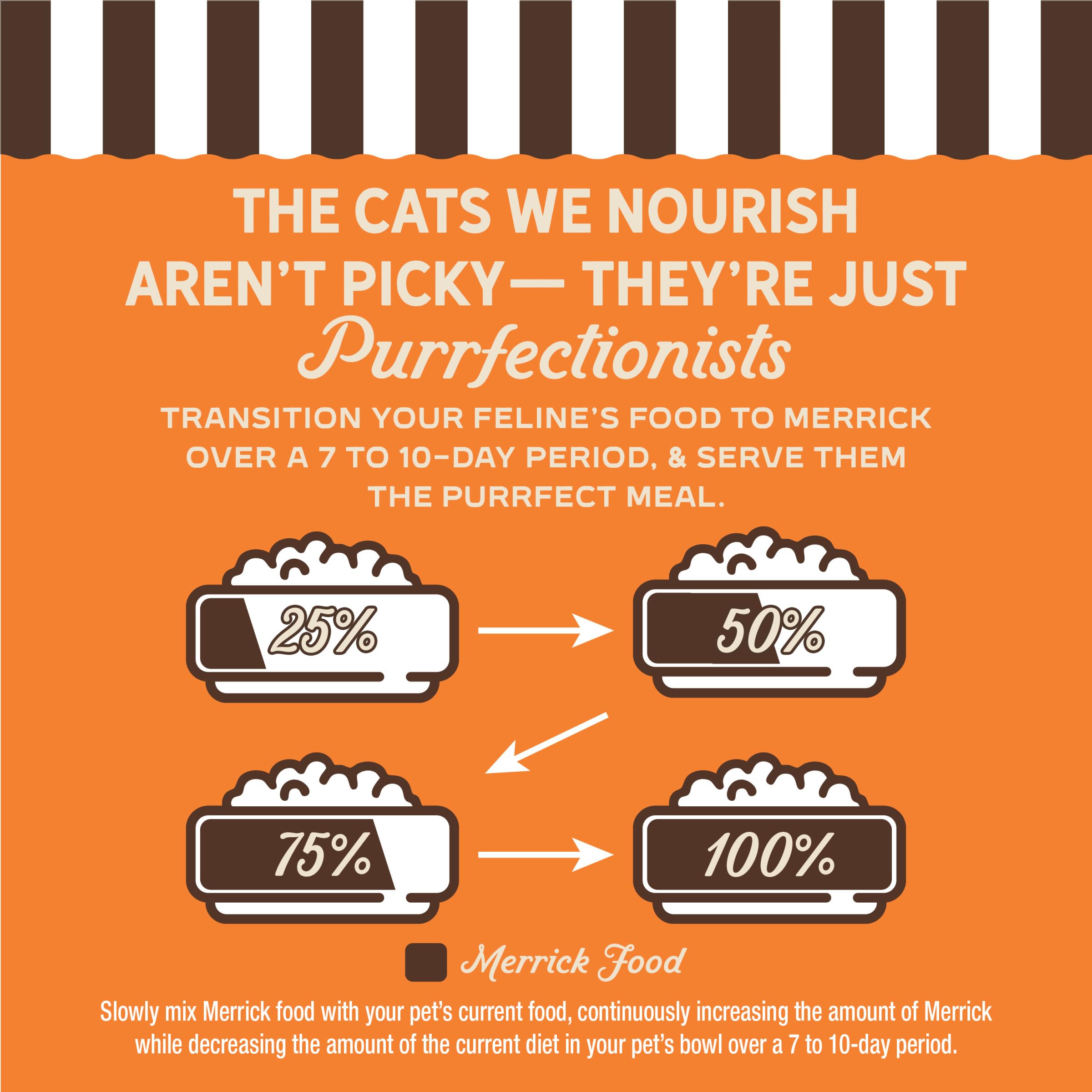 Merrick Purrfect Bistro no artificial colors flavors or preservatives label