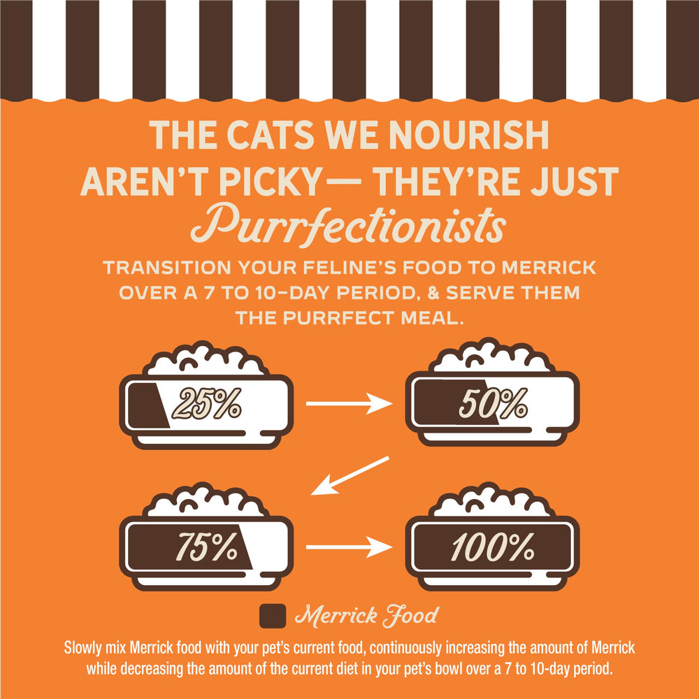 Merrick Purrfect Bistro no artificial colors flavors or preservatives label