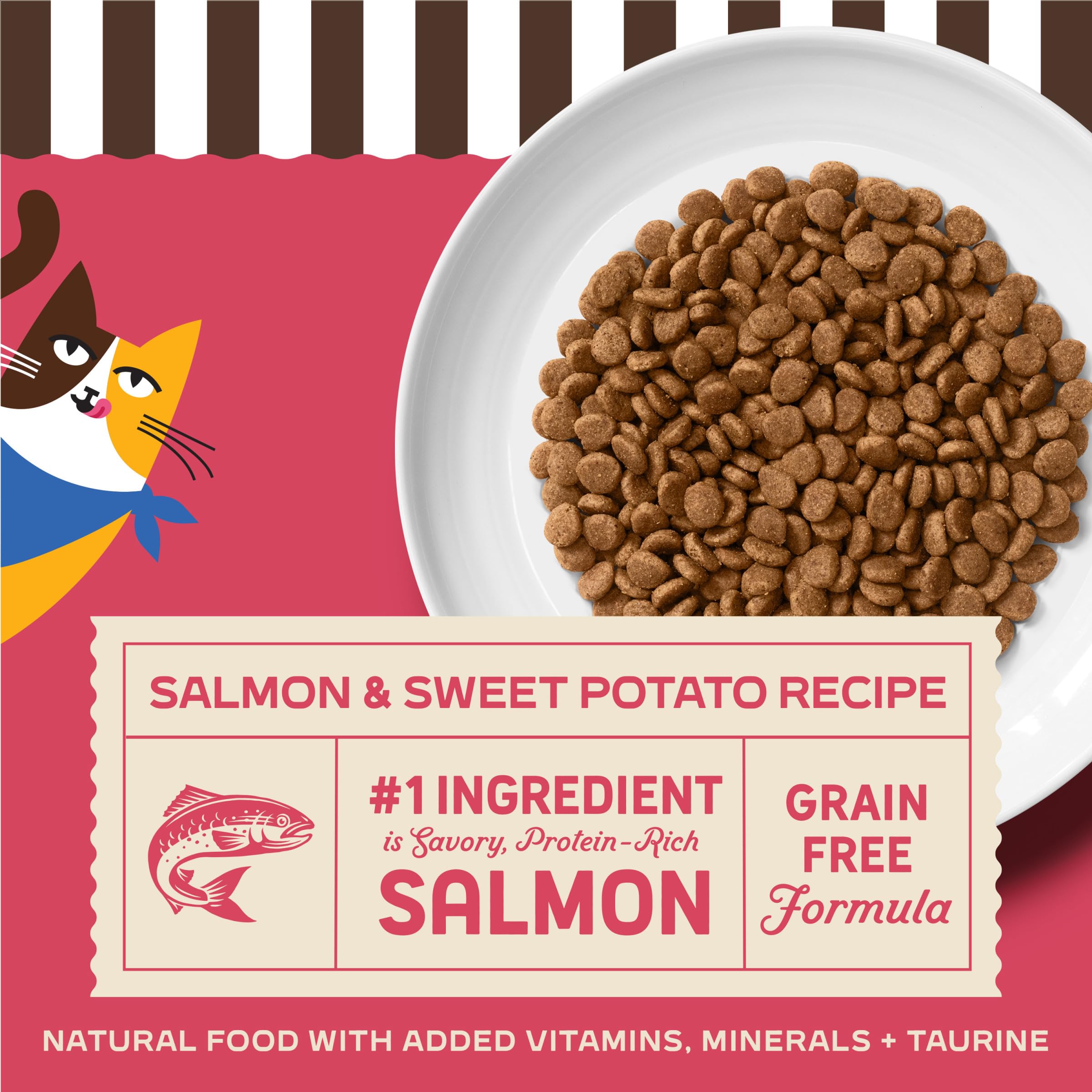 Merrick Purrfect Bistro outdoor-indoor image shows versatile cat nutrition.