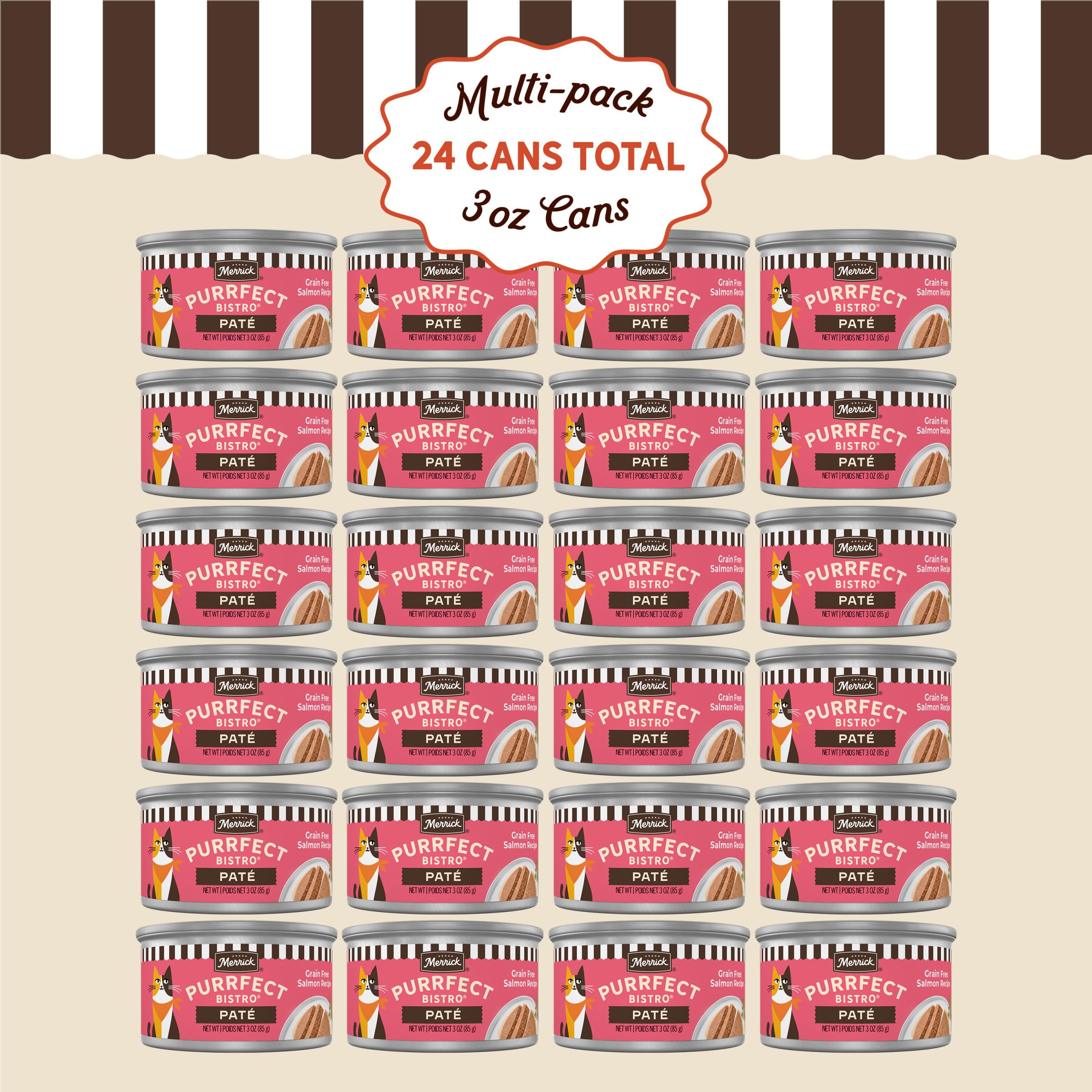 Merrick Purrfect Bistro smooth pate close-up, appetizing texture for picky cats.