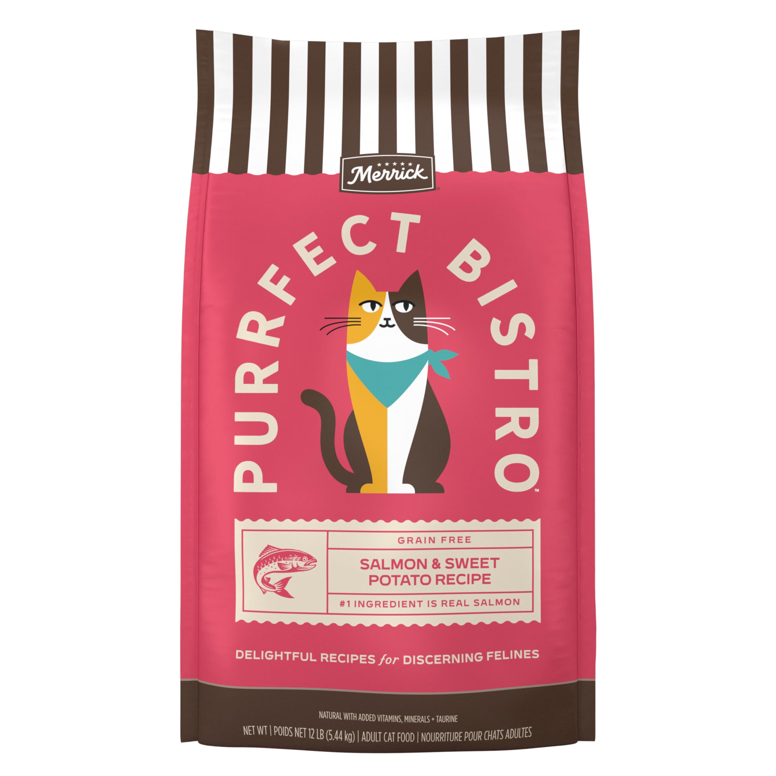 Merrick Purrfect Bistro sweet-potato-closeup showcases wholesome carbs for energy.