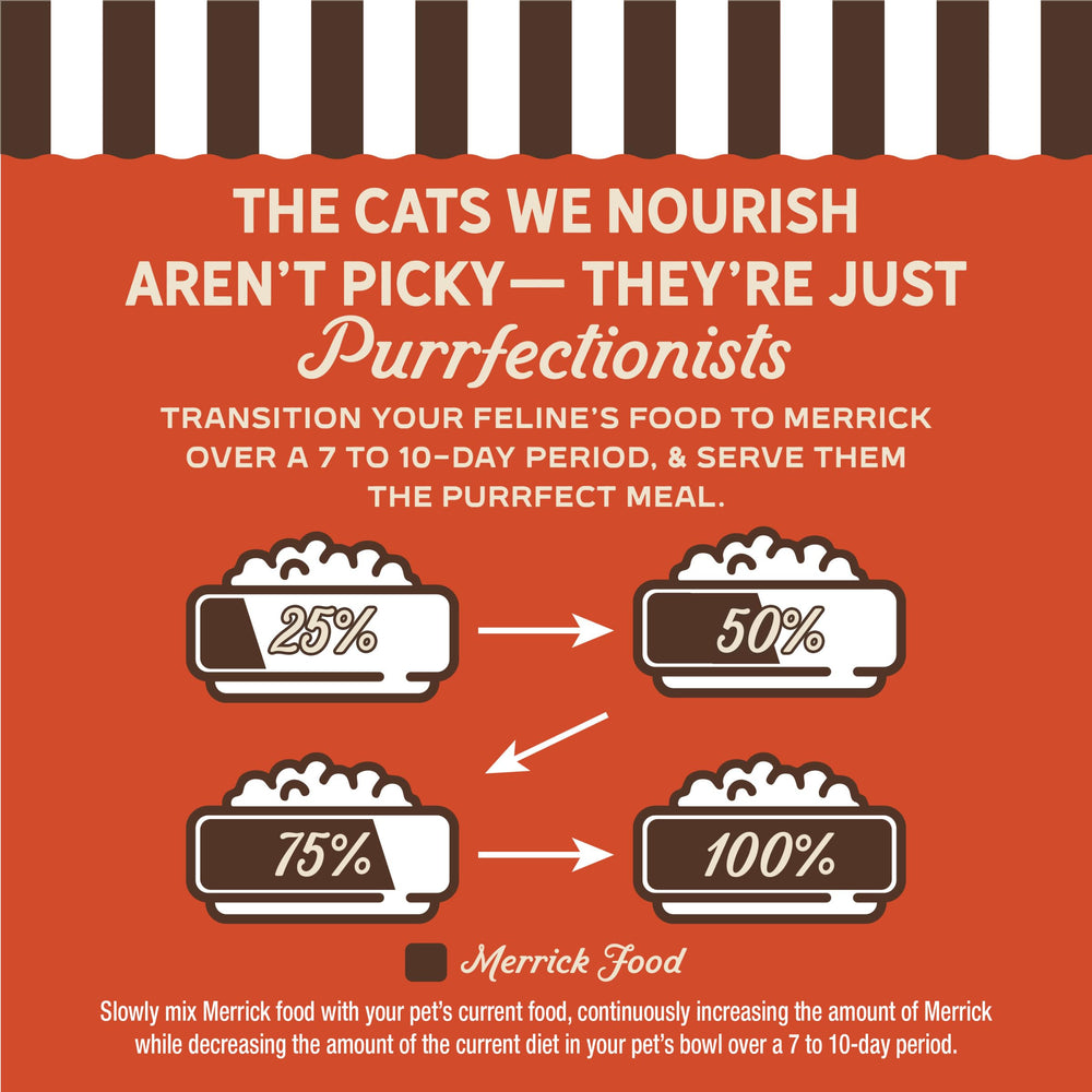 Merrick Purrfect Bistro USA-made facilities image reassures quality control and safe production.
