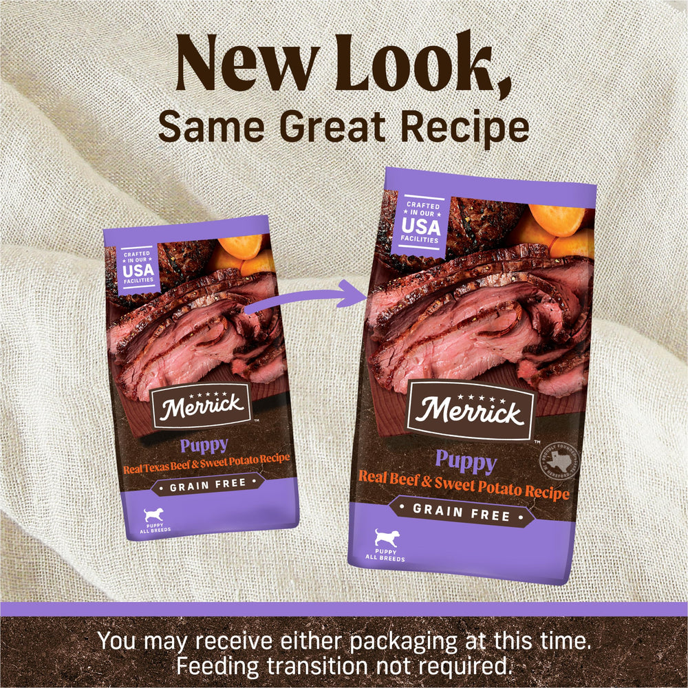 Merrick real deboned beef first ingredient close-up image