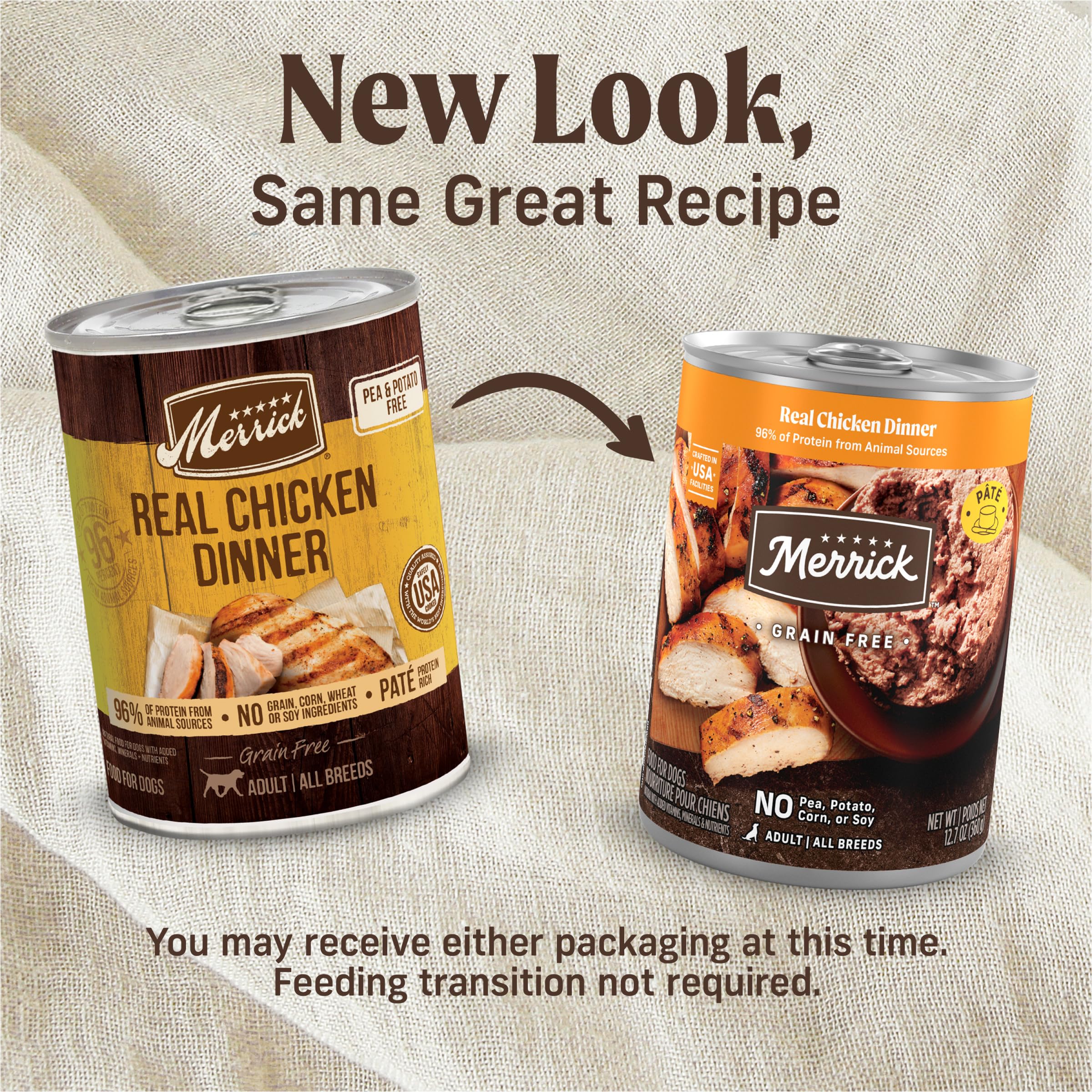 Merrick soft pate texture showing easy serving and meal option