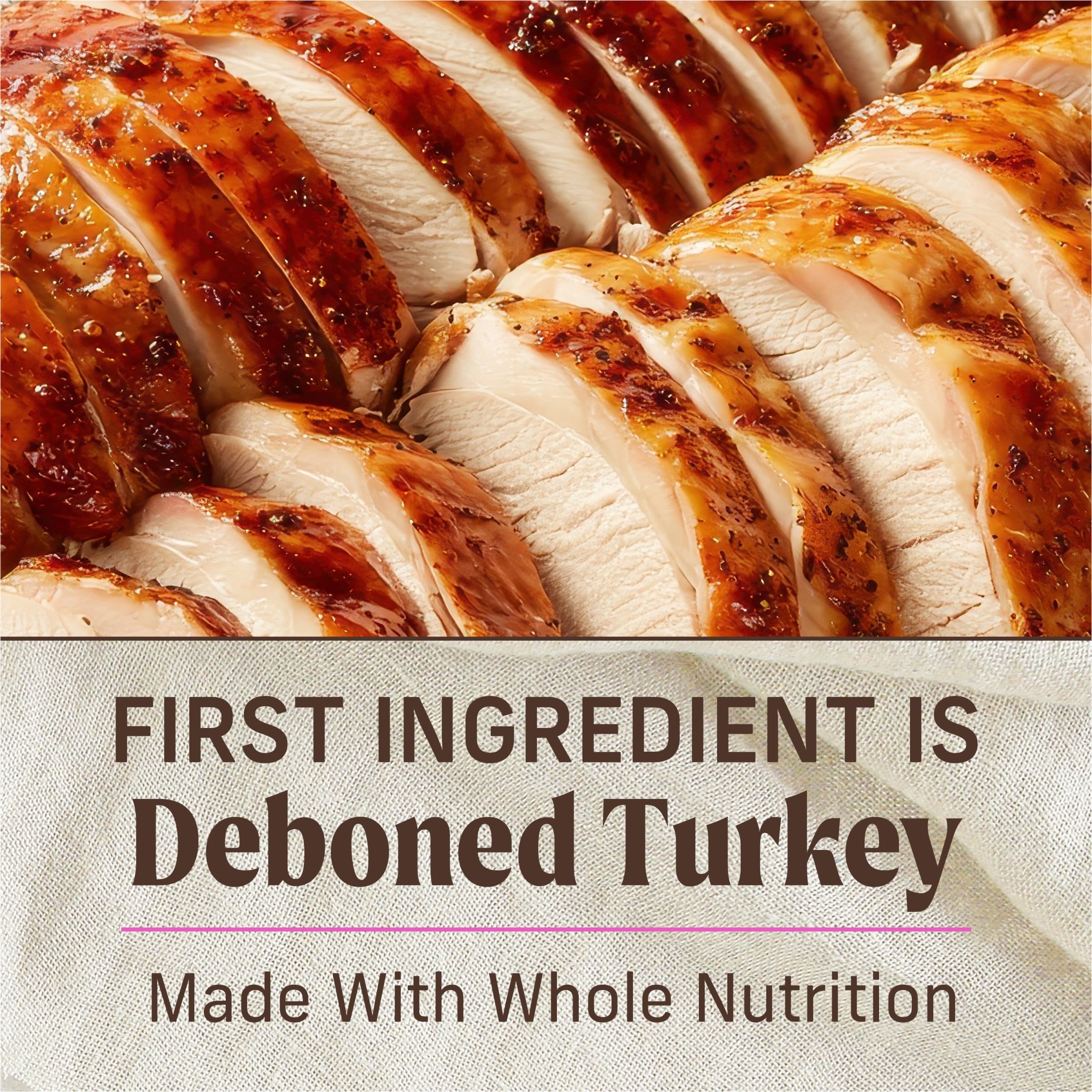 Merrick Thanksgiving Day Dinner pull-tab can for easy opening.